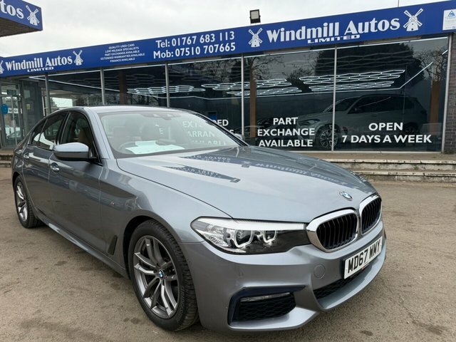 BMW 5 Series 520D M Sport Saloon MD67WMY Blue #2