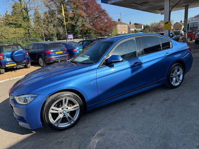 BMW 3 Series 320I M Sport Saloon SN18VCA Blue #3