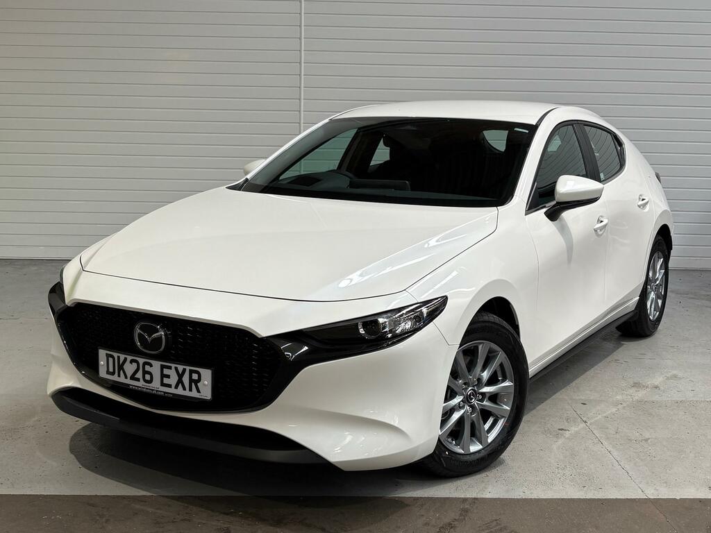 Mazda 3 2.5 E-skyactiv-g Mhev Prime-line Hatchback Pet DK26EXR White #3