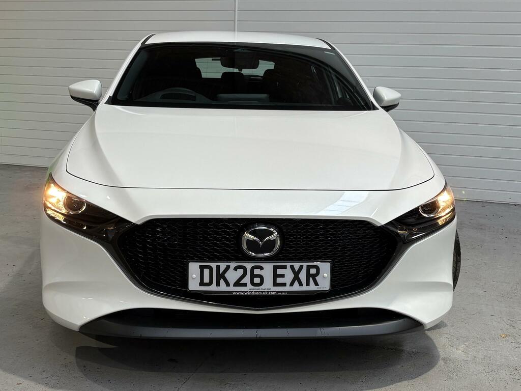 Mazda 3 2.5 E-skyactiv-g Mhev Prime-line Hatchback Pet DK26EXR White #2