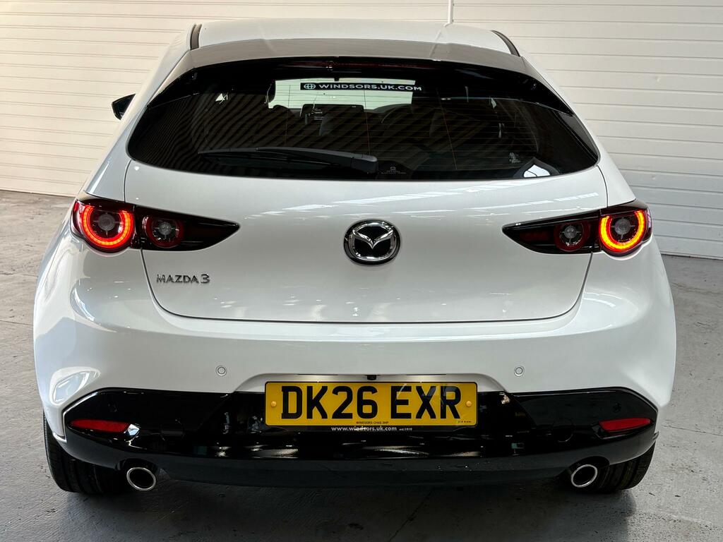 Mazda 3 2.5 E-skyactiv-g Mhev Prime-line Hatchback Pet DK26EXR White #5