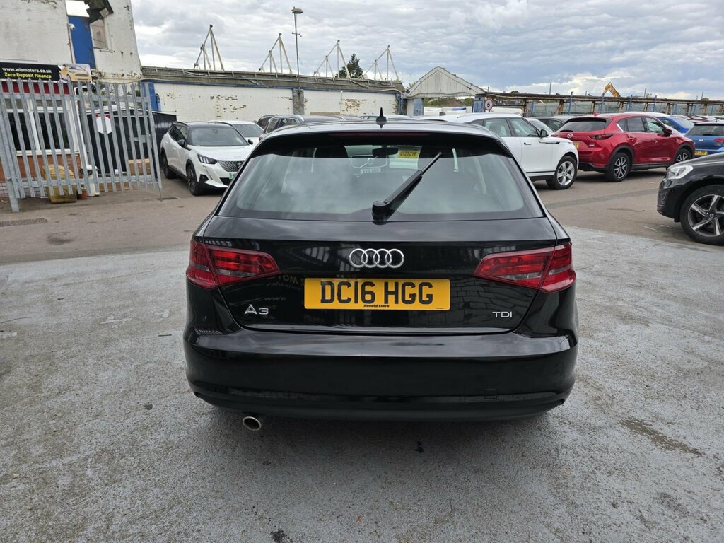 Audi A3 1.6 Tdi Sport Sportback Euro 6 Ss Nav DC16HGG Black #4