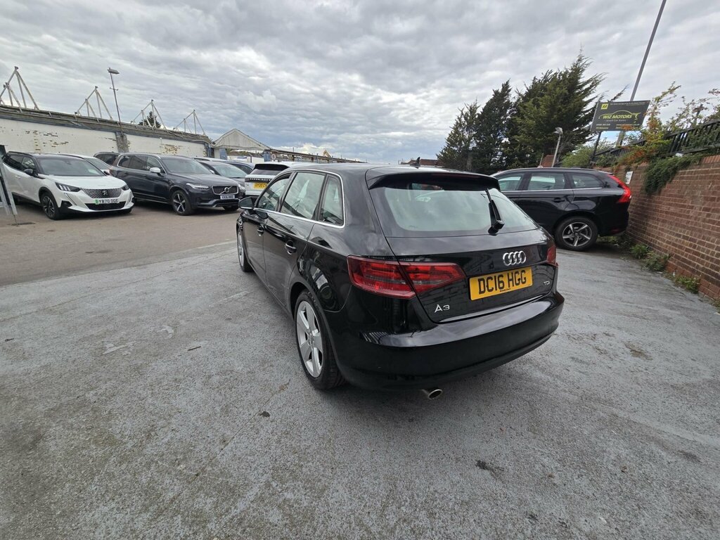 Audi A3 1.6 Tdi Sport Sportback Euro 6 Ss Nav DC16HGG Black #2