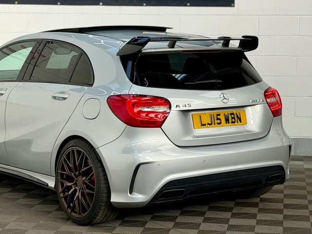 Mercedes-Benz A Class 2.0 A45 Amg Hatchback Spds Dct 4Matic E LJ15WBN Silver #3