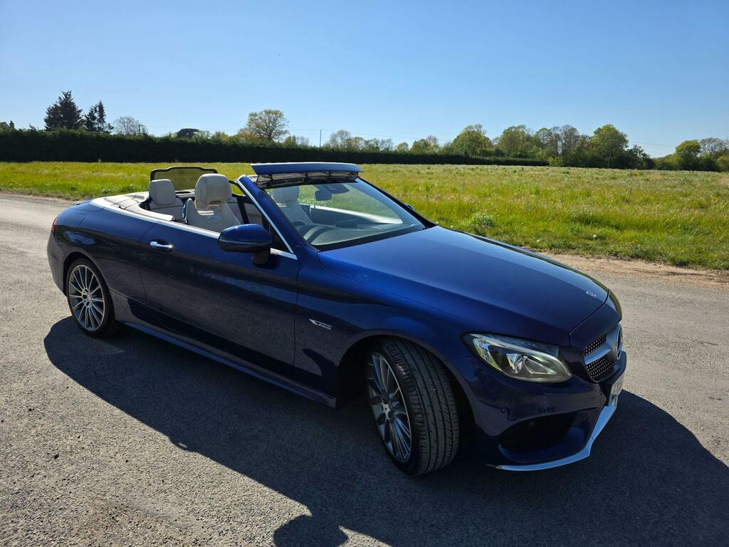 Mercedes-Benz C Class 2.1 C220d Amg Line Premium Plus Cabriolet G-tron Blue