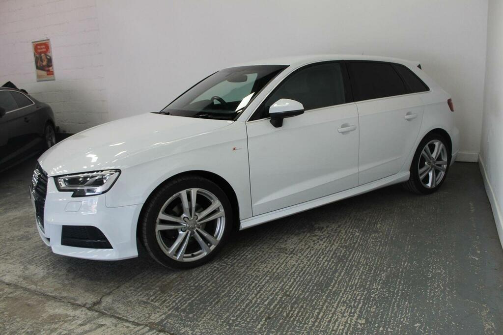 Audi A3 Hatchback 1.6 Tdi S Line Sportback Euro 6 Ss White #4