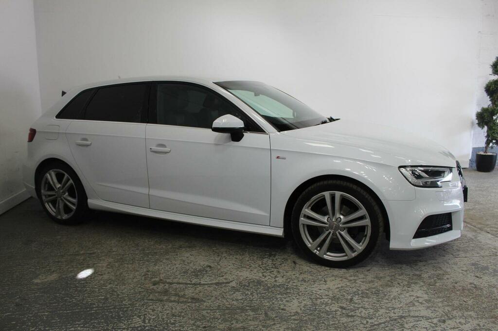 Audi A3 Hatchback 1.6 Tdi S Line Sportback Euro 6 Ss White #3