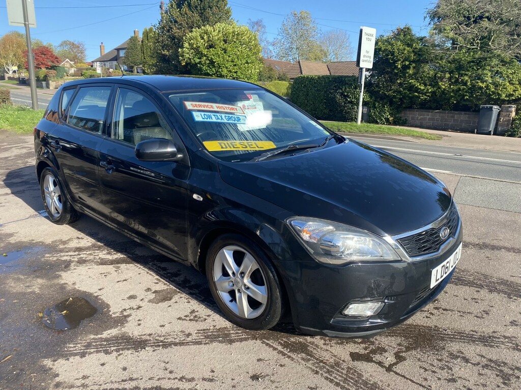 Kia Ceed 1.6 Crdi 2 35 Road Tax Last Owner 13.5 Years LD61JDJ Black #2