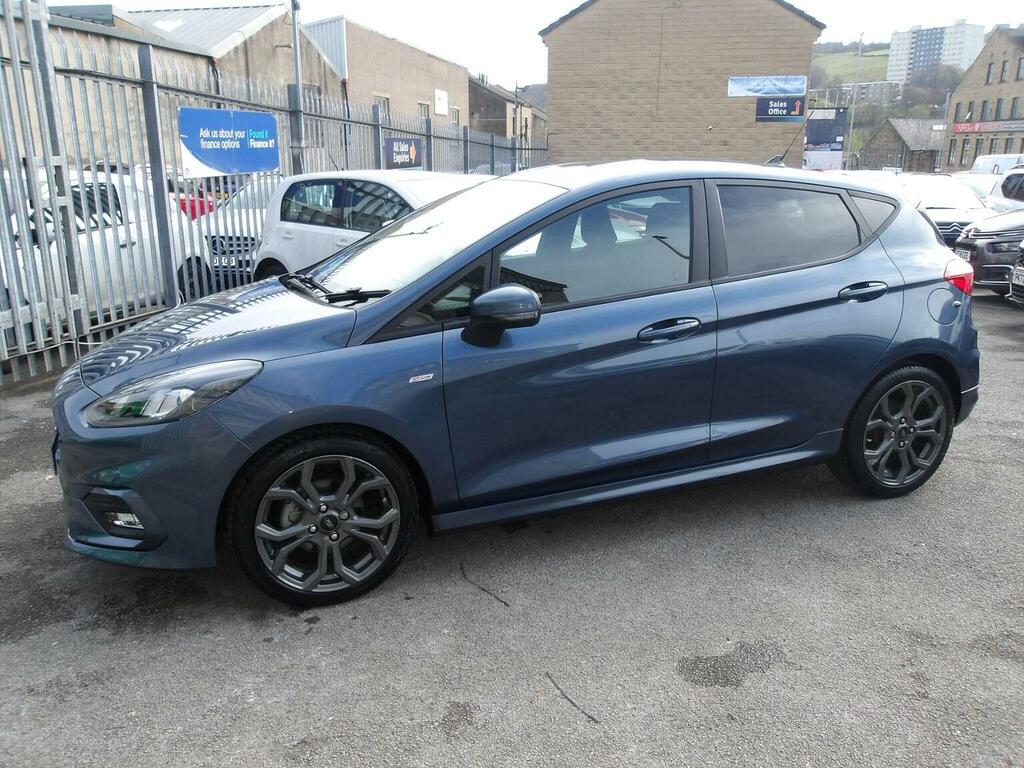 Ford Fiesta 1.0T Ecoboost Mhev St-line Edition Euro 6 Ss PO71MGV Blue #4