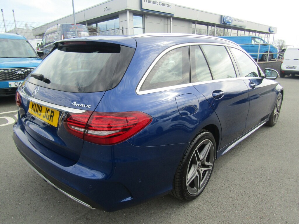 Mercedes-Benz C Class C220d 4Matic Amg Line Premium 9G-tronic Estate KU19JGR Blue #3