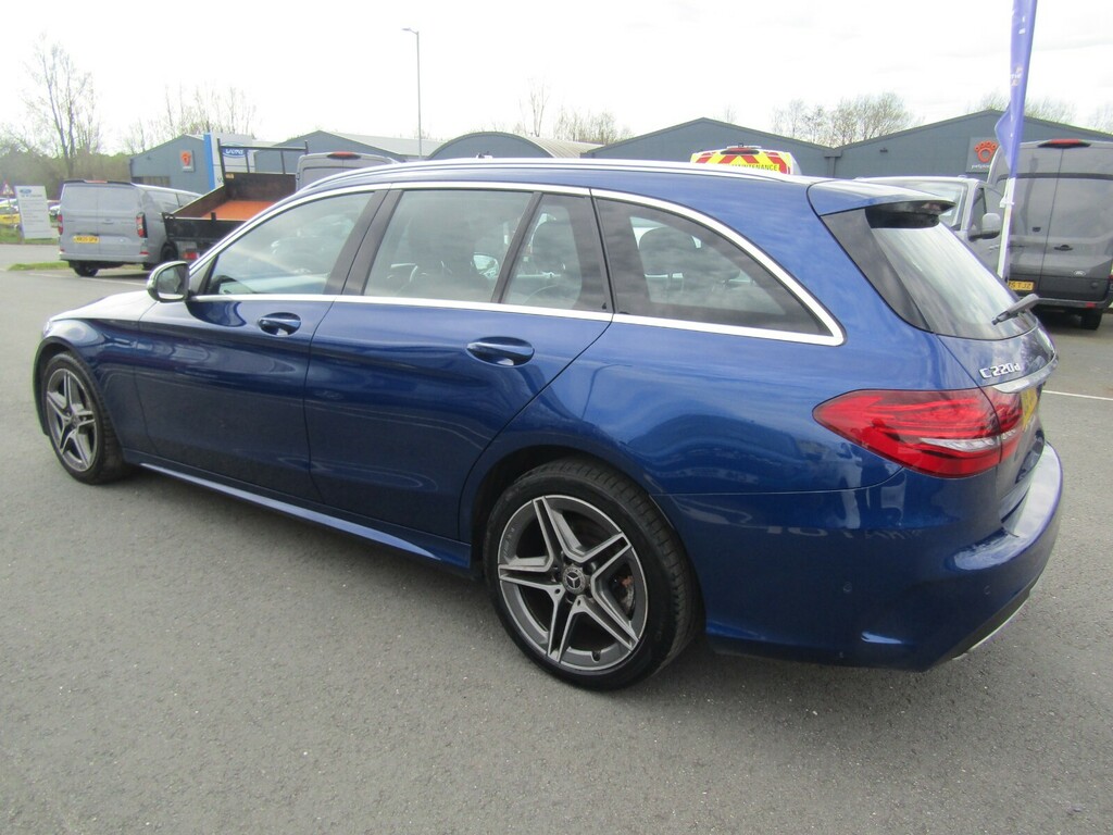 Mercedes-Benz C Class C220d 4Matic Amg Line Premium 9G-tronic Estate KU19JGR Blue #5