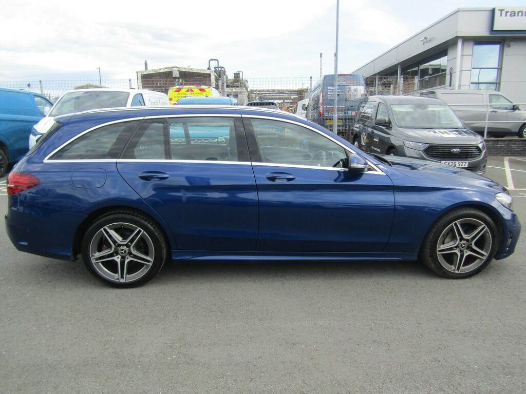 Mercedes-Benz C Class C220d 4Matic Amg Line Premium 9G-tronic Estate KU19JGR Blue #2