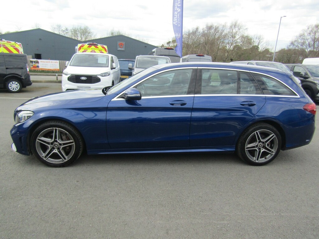 Mercedes-Benz C Class C220d 4Matic Amg Line Premium 9G-tronic Estate KU19JGR Blue #6