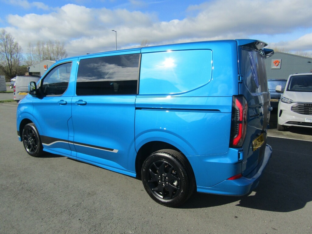 Ford Transit Custom 2.5 Phev 232Ps H1 Double Cab Van Sport WV75UXU Blue #3