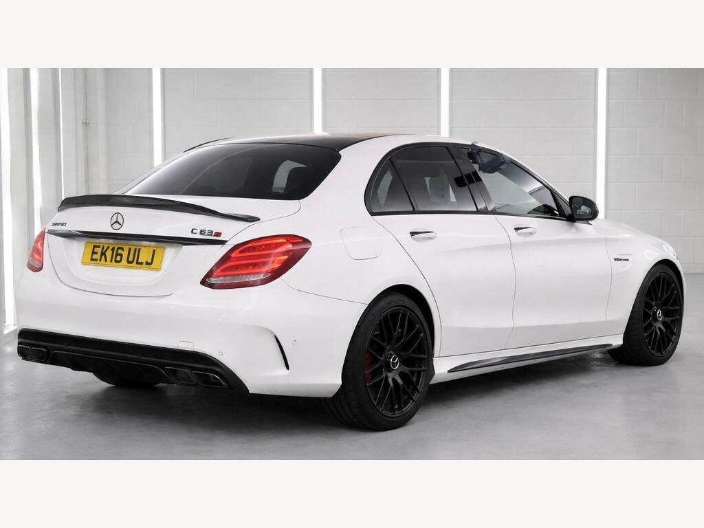 Mercedes-Benz C Class 4.0 C63 V8 Biturbo Amg S Premium Spds Mct Euro 6 EK16ULJ White #2