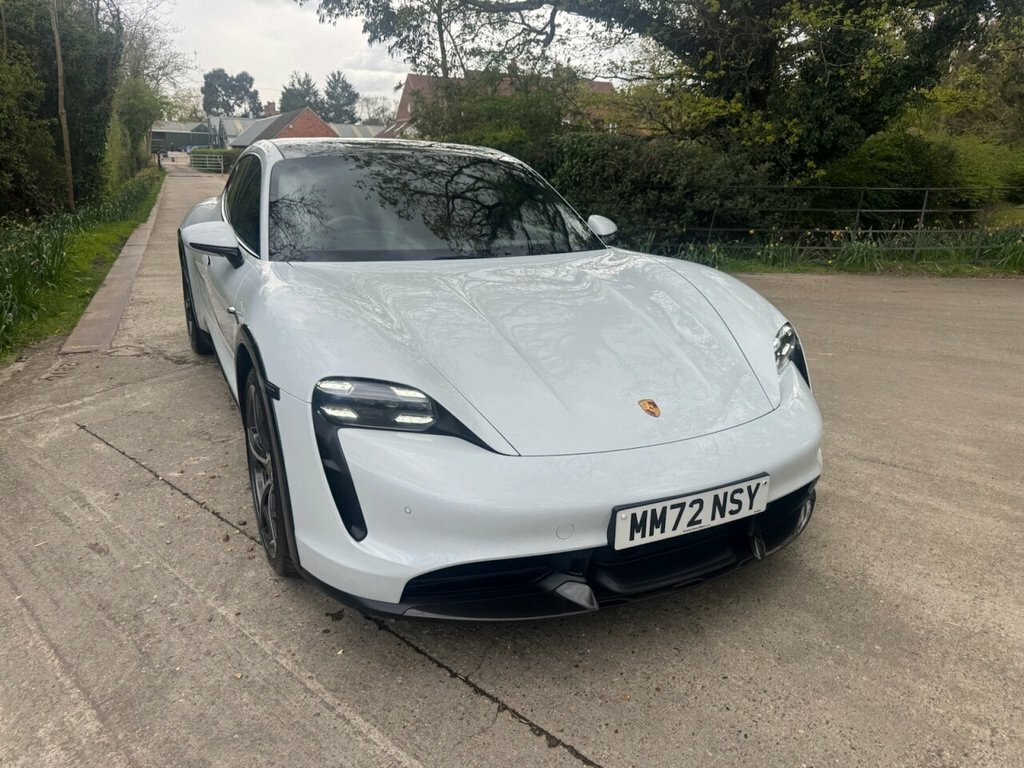 Porsche Taycan Estate MM72NSY White #3