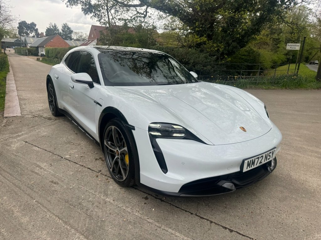 Porsche Taycan Estate MM72NSY White #2