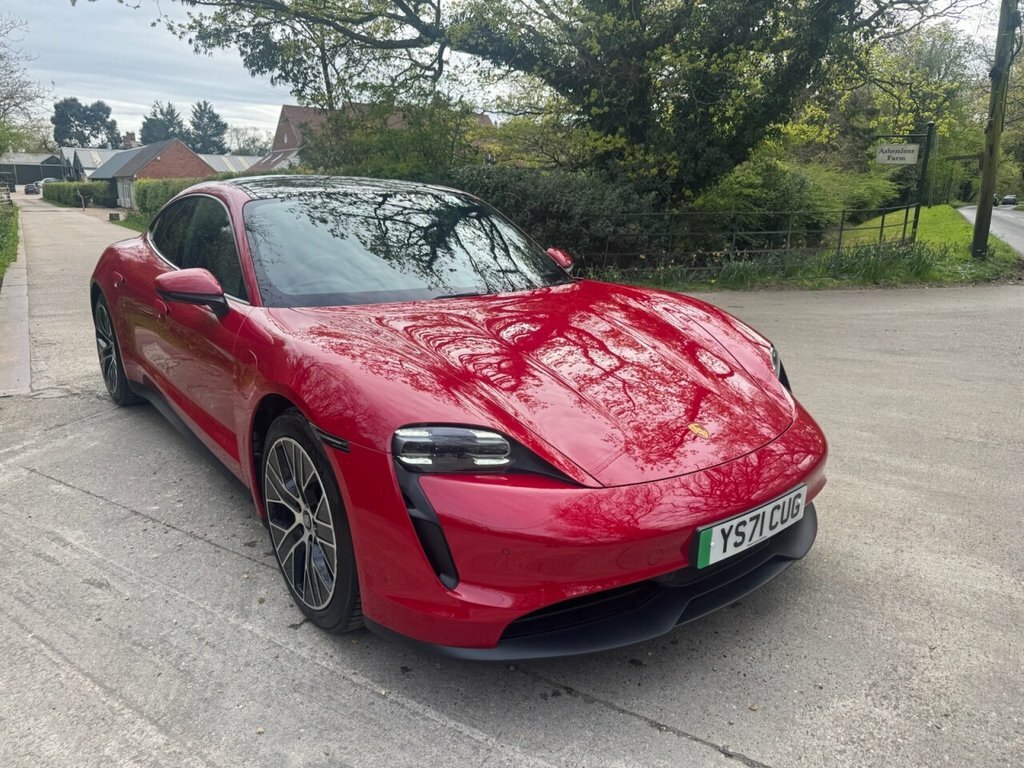 Porsche Taycan Saloon YS71CUG Red #2