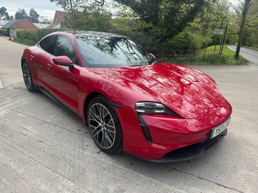 Porsche Taycan Saloon Red