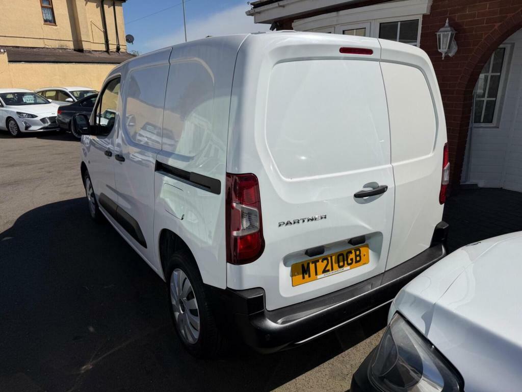 Peugeot Partner 1.5 Bluehdi 1000 Professional Standard Panel Van S MT21OGB White #5