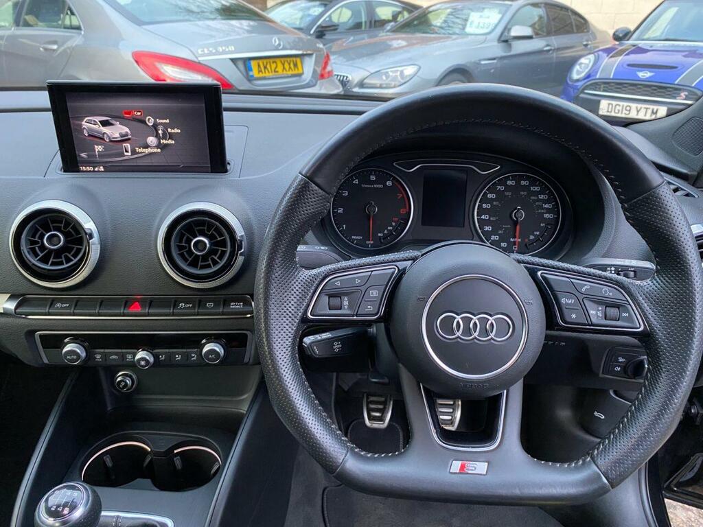 Audi A3 1.5 Tfsi Cod 35 S Line Sportback HF19UAB Black #2