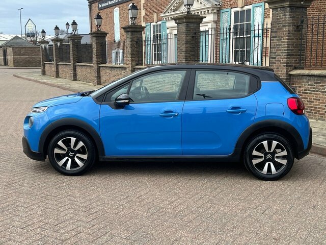 Citroen C3 2019 1.2 Puretech Feel Hatchback KJ68OMT Blue #6
