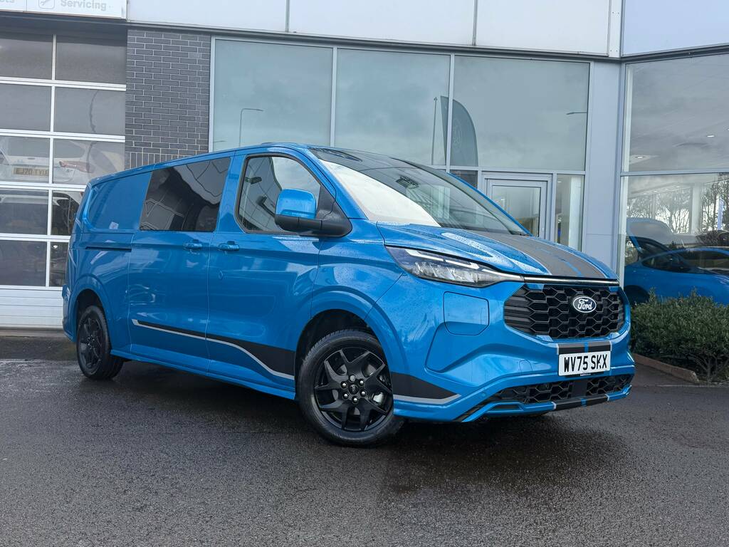 Ford Transit Custom 320 2.5 Phev 232Ps L2 Double Cab Sport Blue