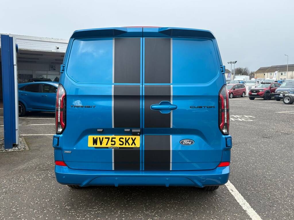 Ford Transit Custom 320 2.5 Phev 232Ps L2 Double Cab Sport WV75SKX Blue #5