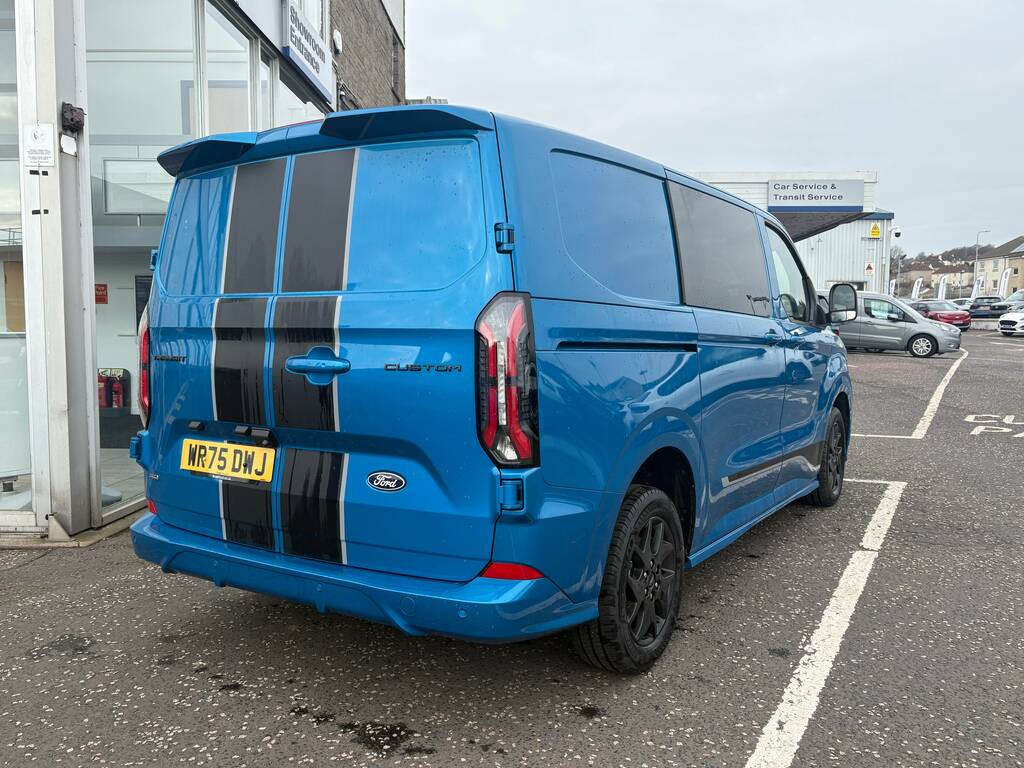 Ford Transit Custom 320 2.5 Phev 232Ps L1 Double Cab Sport WR75DWJ Blue #2