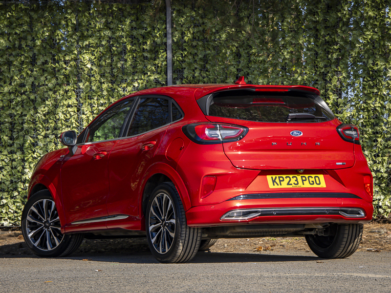 Ford Puma 1.0 Ecoboost Hybr Mhev 155 St-line Vignale Dct KP23PGO Red #2