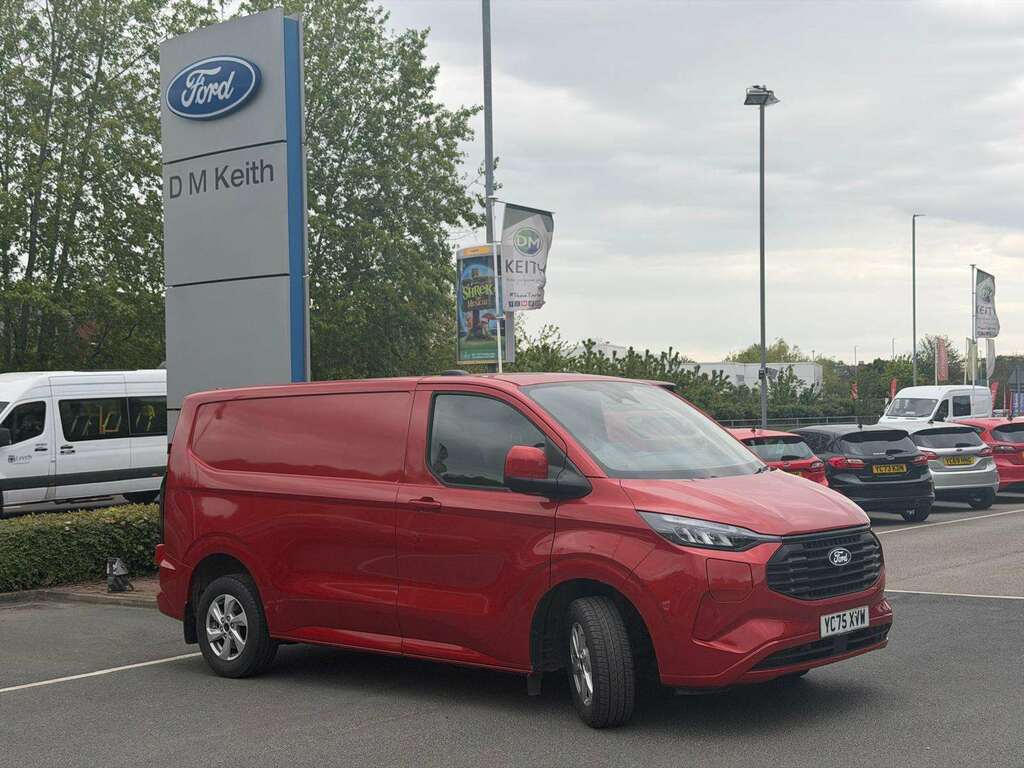 Ford Transit Custom 2.5 Phev 232Ps H1 Van Limited YC75XVW Red