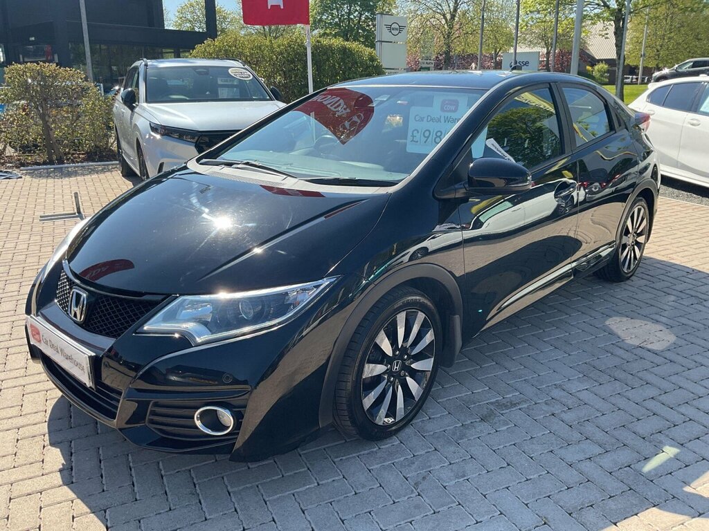 Honda Civic 1.8 I-vtec Se Plus Navi Euro 6 Ss SK66DLO Black #6