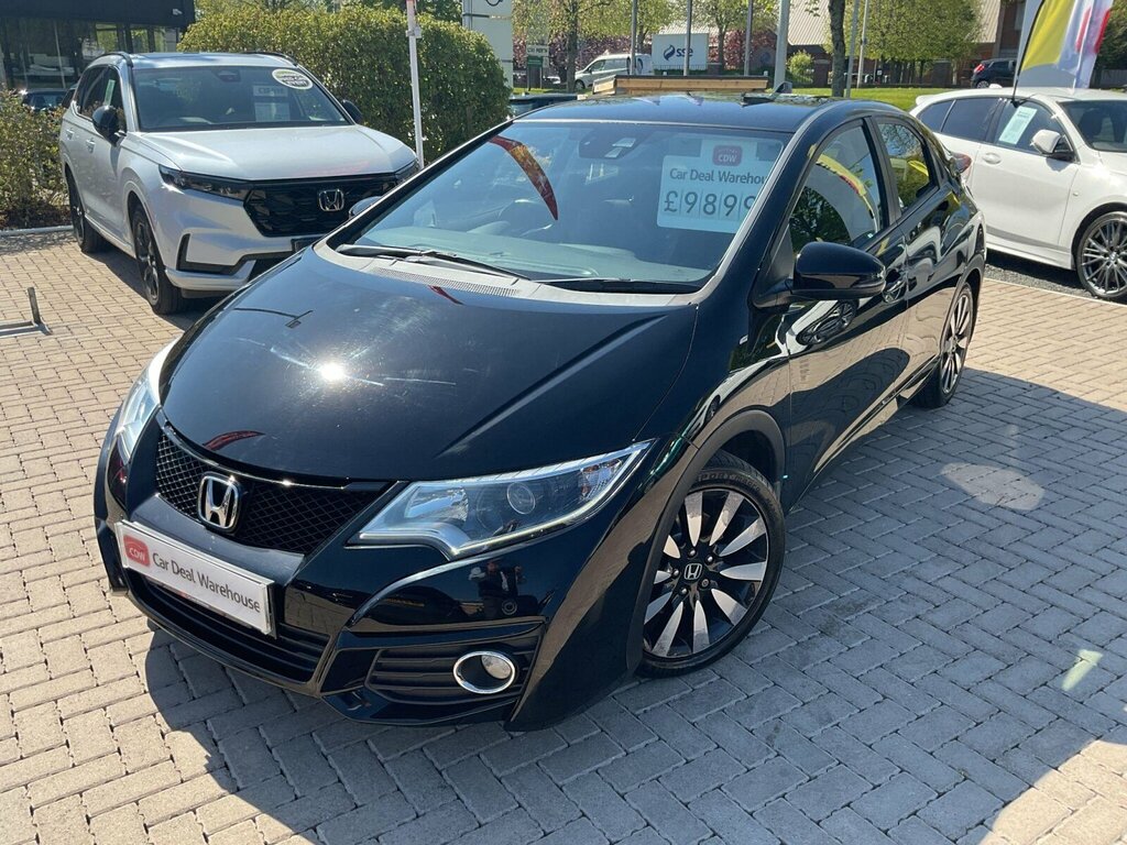 Honda Civic 1.8 I-vtec Se Plus Navi Euro 6 Ss SK66DLO Black #3