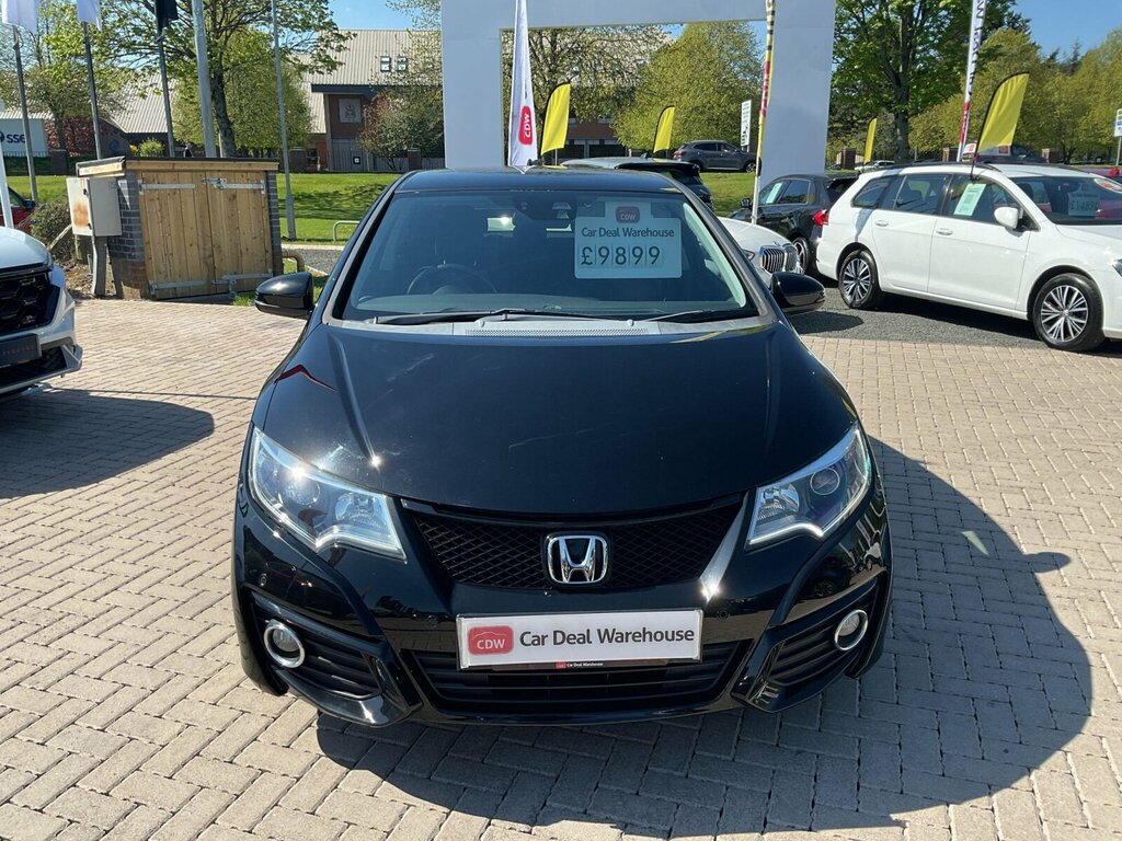 Honda Civic 1.8 I-vtec Se Plus Navi Euro 6 Ss SK66DLO Black #2