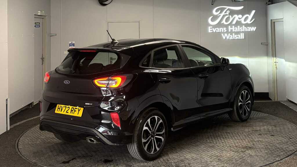 Ford Puma 1.0 Ecoboost Hybrid Mhev St-line Dct 2022 HV72RFY Black #5