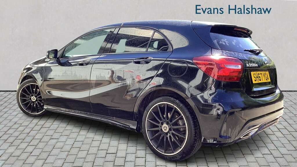 Mercedes-Benz A Class A200d Amg Line Premium 2017 SH67YGA Black #2