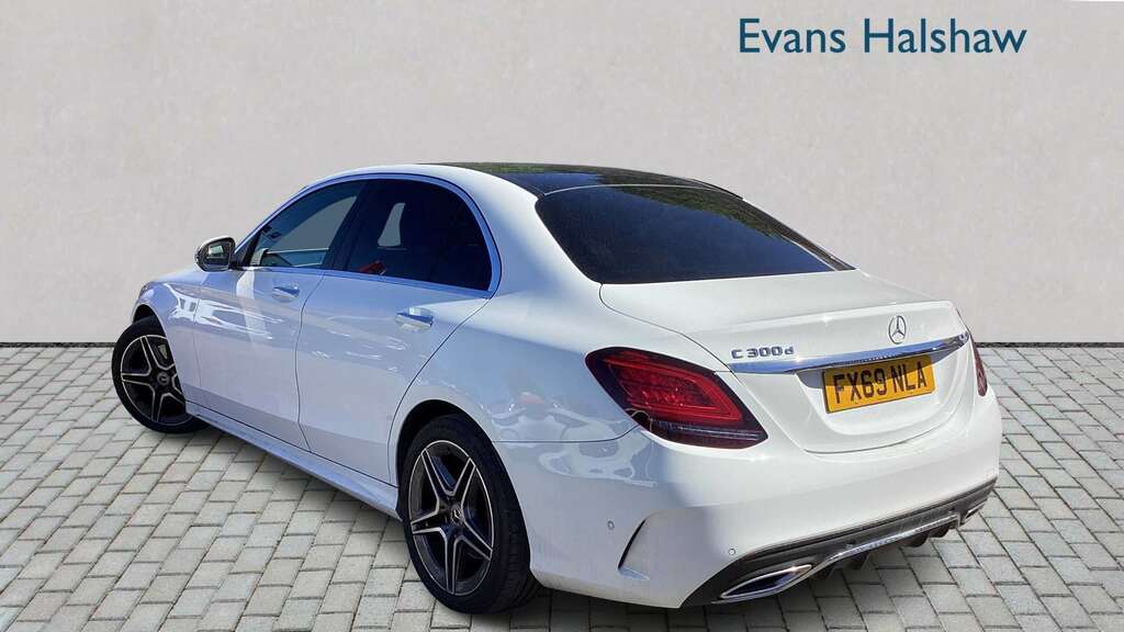 Mercedes-Benz C Class C300d Amg Line Premium Plus 9G-tronic 2019 FX69NLA White #2