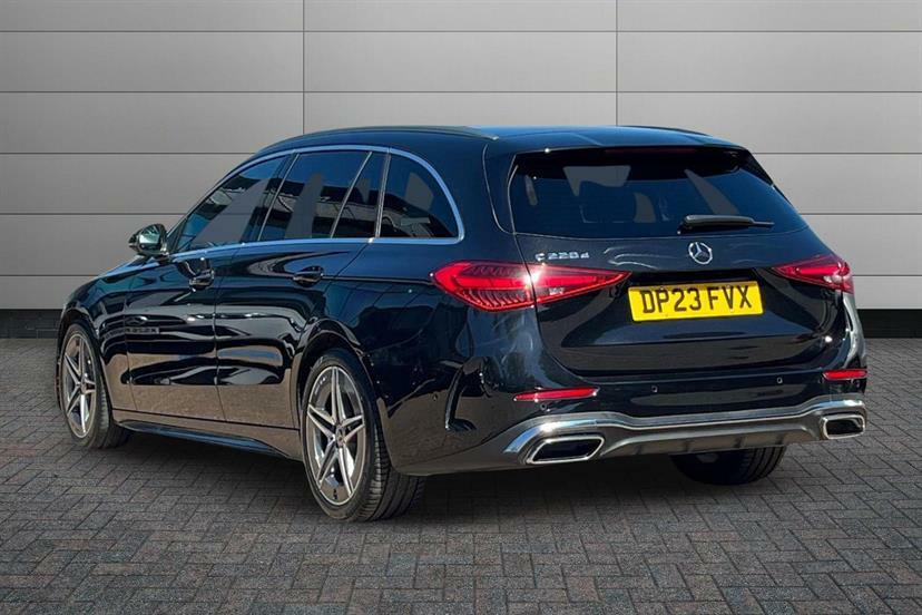 Mercedes-Benz C Class C220d Amg Line 9G-tronic DP23FVX Black #2