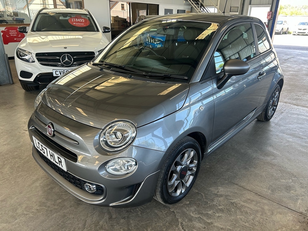 Fiat 500 1.2 S Hatchback Euro 6 Ss 69 LC67HLR Grey #2