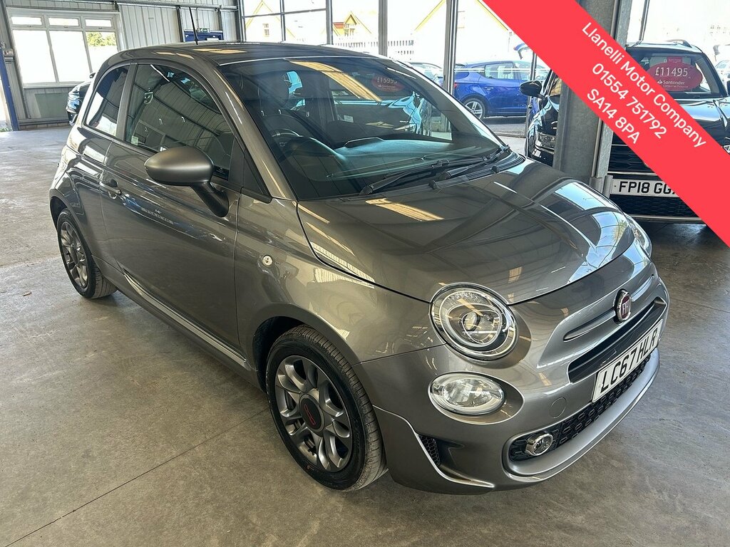 Fiat 500 1.2 S Hatchback Euro 6 Ss 69 Grey