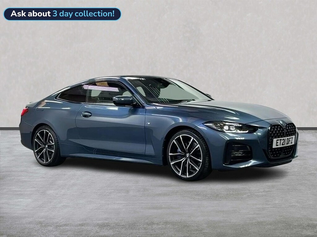 BMW 4 Series Gran Coupe 2.0 420D Mht M Sport Coupe Hybrid Blue