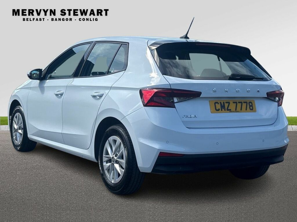 Skoda Fabia Se Comfort 1.0 Mpi 80 Ps 5G Man 2023 CMZ7778 White #6