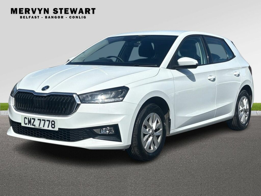Skoda Fabia Se Comfort 1.0 Mpi 80 Ps 5G Man 2023 CMZ7778 White #4