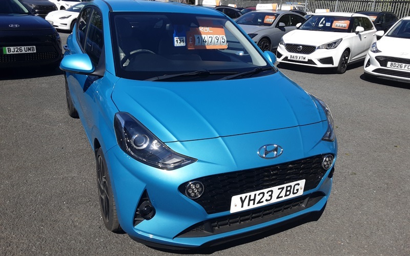 Hyundai I10 1.2 Premium Hatchback Euro 6 Ss YH23ZBG Blue #2