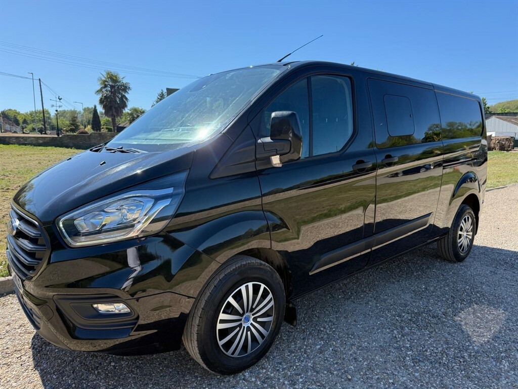 Ford Transit Custom 2.0 L 2.0 320 Ecoblue Trend Crew Van L2 H1 Euro 6 WM72KLS Black #3
