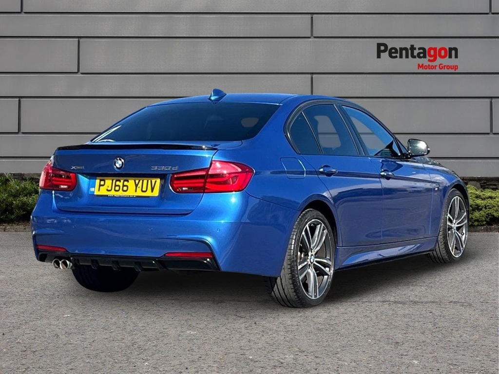 BMW 3 Series 3.0 330D M Sport Saloon Xdrive Eur PJ66YUV Blue #4