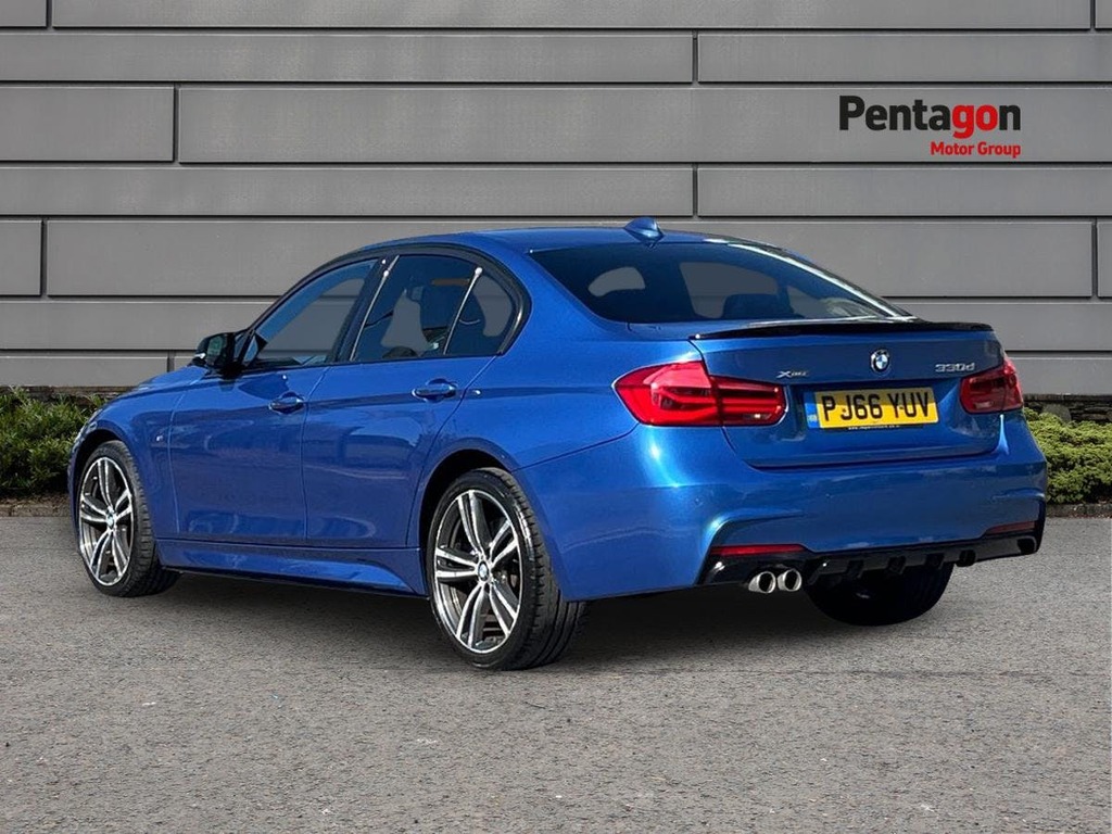 BMW 3 Series 3.0 330D M Sport Saloon Xdrive Eur PJ66YUV Blue #2