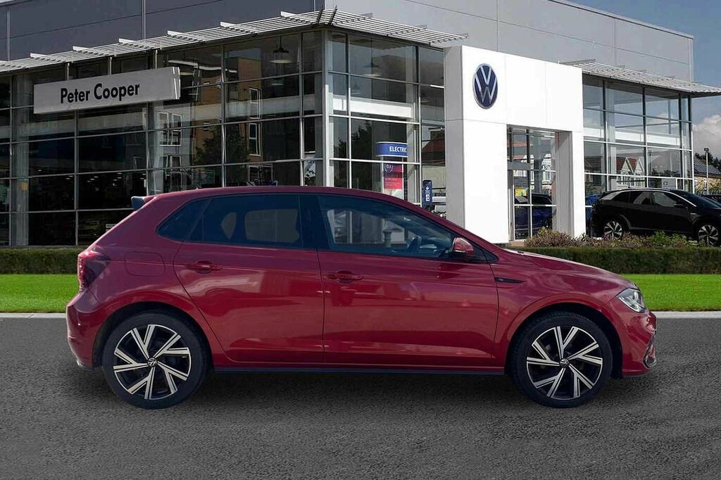 Volkswagen Polo 1.0 Tsi R-line Dsg CP23JJF Red #4