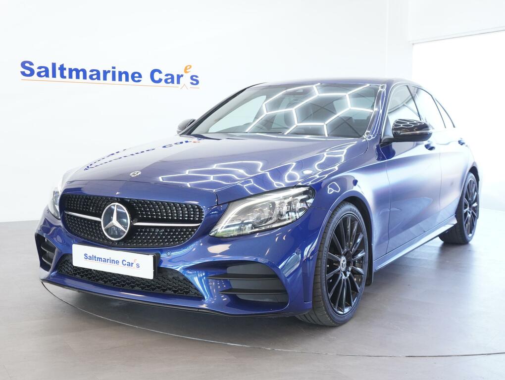 Mercedes-Benz C Class 2.0 C300d Amg Line Edition Premium Saloon Di Blue