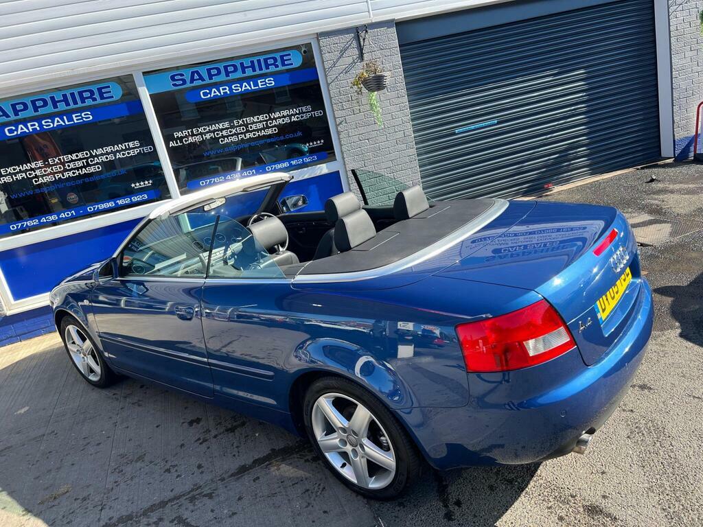 Audi A4 Cabriolet 2L Sport Blue #7